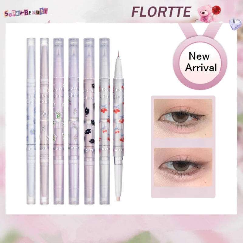 Double Head Eyeshadow Eyeliner Silkworm Makeup